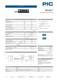 MS-332-7-4-0500 Datasheet Cover