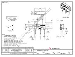 MS0850501F025C1A Datasheet Cover