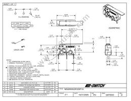 MS0850503F055P1A Datasheet Cover