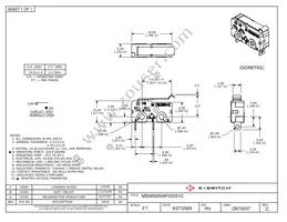 MS0850504F020S1C Datasheet Cover