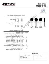 MS22 12102 Datasheet Cover