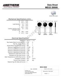 MS32 20008-B Datasheet Cover