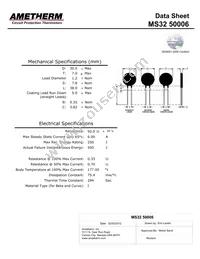 MS32 50006 Datasheet Cover