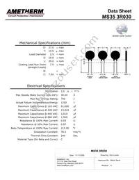 MS35 3R030 Datasheet Cover