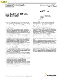 MSC7110VM1000 Datasheet Cover