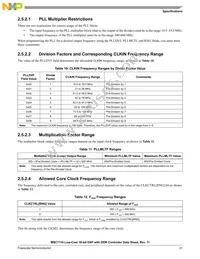 MSC7110VM1000 Datasheet Page 21