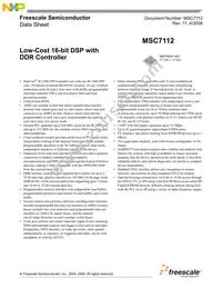 MSC7112VM1000 Datasheet Cover