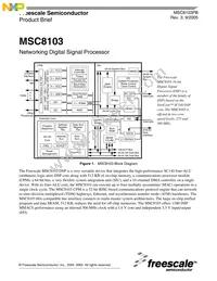 MSC8103M1200F Datasheet Cover