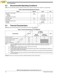 MSC8122TVT6400 Datasheet Page 14