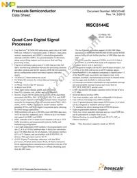 MSC8144EVT800B Datasheet Cover