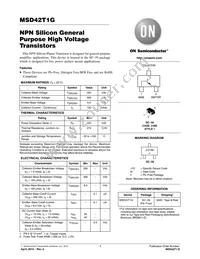 MSD42T1G Datasheet Cover