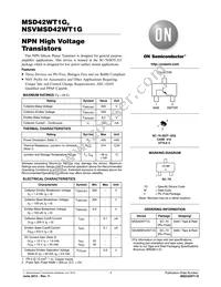 MSD42WT1 Datasheet Cover