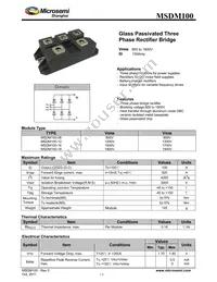 MSDM100-18 Datasheet Cover