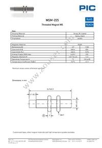 MSM-225 Datasheet Cover