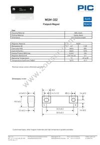 MSM-332 Datasheet Cover