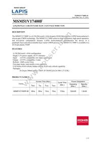 MSM51V17400F-60TDKX Cover