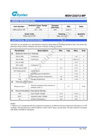 MSN12AD12-MP Datasheet Page 2