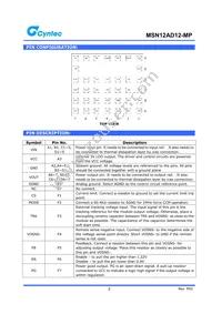 MSN12AD12-MP Datasheet Page 3