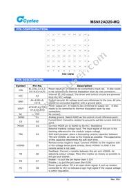 MSN12AD20-MQ Datasheet Page 3