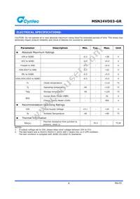 MSN24VD03-GR Datasheet Page 4