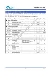 MSN24VD03-GR Datasheet Page 5