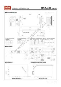 MSP-600-7.5 Datasheet Page 2