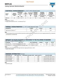 MSP5.0A-E3/89A Datasheet Page 2