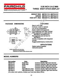 MST6941C Datasheet Cover