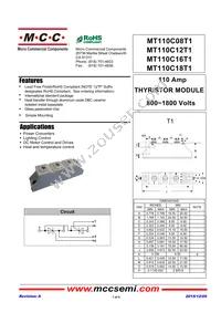 MT110C16T1-BP Datasheet Cover