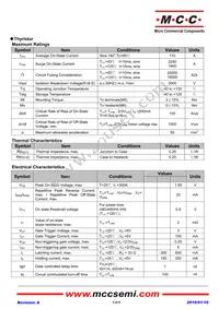 MT110CB16T1-BP Datasheet Page 3