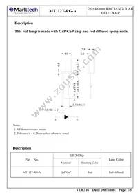 MT112T-RG-A Datasheet Page 2