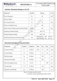 MT112T-RG-A Datasheet Page 3