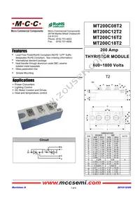MT200C16T2-BP Datasheet Cover