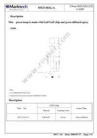 MT2118-G-A Datasheet Page 2