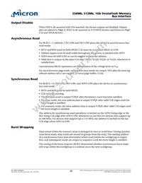 MT28GU512AAA1EGC-0SIT Datasheet Page 20