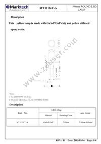 MT3118-Y-A Datasheet Page 2