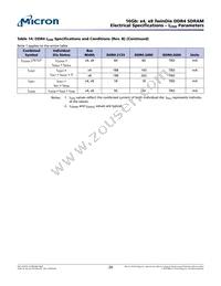 MT40A4G4FSE-083E:A TR Datasheet Page 20