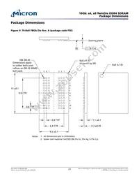 MT40A4G4FSE-083E:A TR Datasheet Page 21