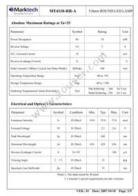 MT4118-HR-A Datasheet Page 3