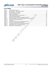 MT45W1MW16BDGB-708 AT TR Datasheet Page 4