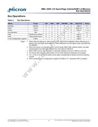 MT45W256KW16PEGA-70 WT TR Datasheet Page 7