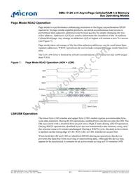 MT45W512KW16PEGA-70 WT TR Datasheet Page 11