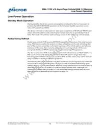 MT45W512KW16PEGA-70 WT TR Datasheet Page 12