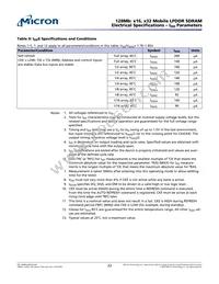 MT46H8M16LFBF-6 AT:K TR Datasheet Page 22