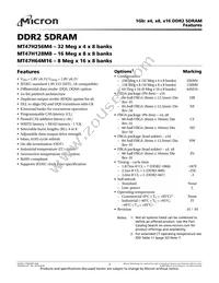 MT47H128M8SH-187E:M TR Datasheet Cover