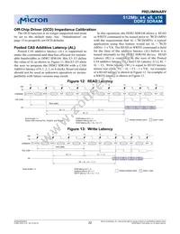 MT47H32M16BT-3:A TR Datasheet Page 22