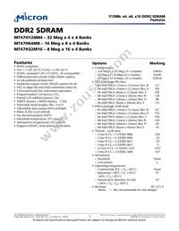 MT47H64M8B6-25E L:D TR Datasheet Cover