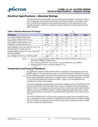 MT47H64M8CF-25E:G TR Datasheet Page 21