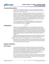 MT48H32M16LFCJ-75:A TR Datasheet Page 12