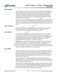 MT48H32M16LFCJ-75:A TR Datasheet Page 21